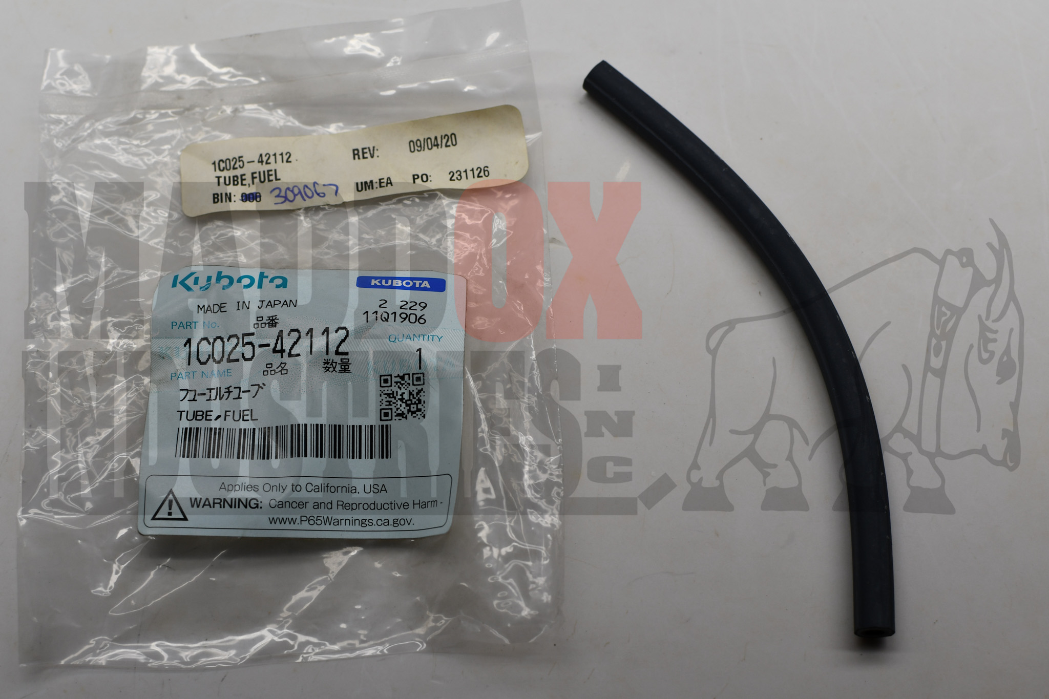 Kubota 1C025-42112 Tube
